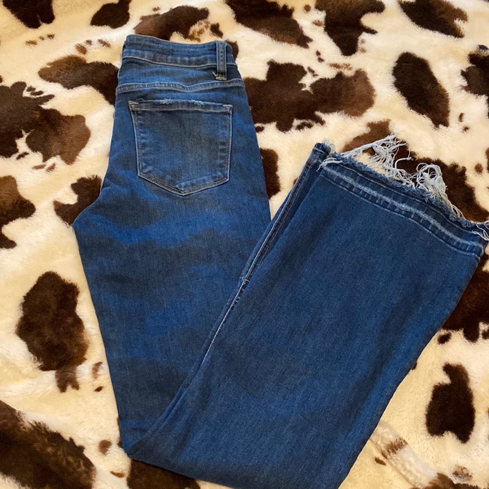 Flying Monkey High Rise Flare Stretch Jean Size 27